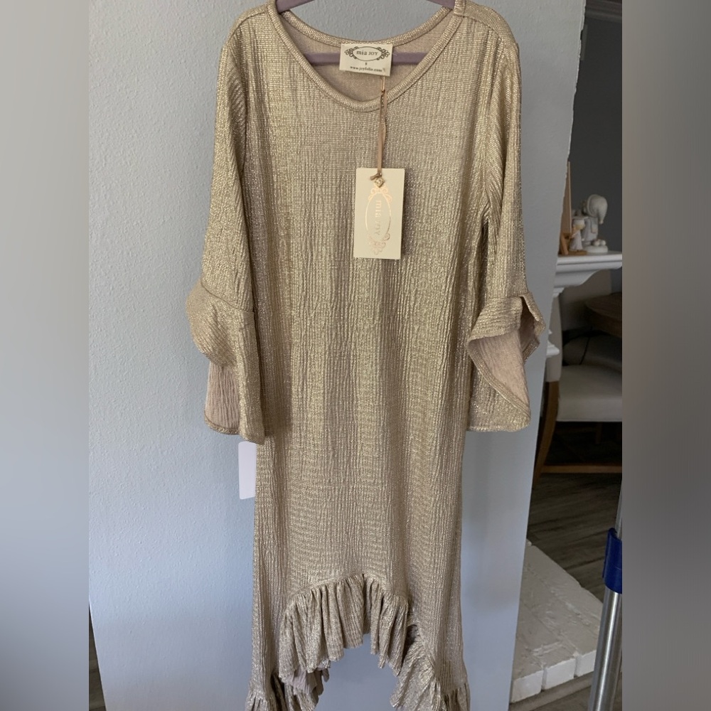Joyfolie Mia Joy Girl Ayanna Dress In Sparkle Rose Size 8